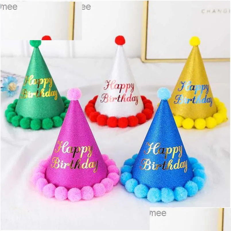 Chapeaux de fête Décoration d'anniversaire Servir Chapeau Vêtements pour enfants Fourniture Boule de remplissage en gros Z230809 Drop Livraison Maison Jardin Festive Suppl Dhn7L