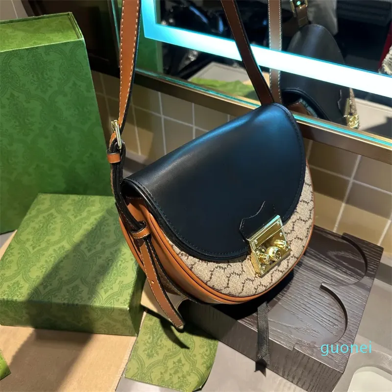 Lüks çanta eyer çantası klasik tasarımcı çantalar kadınlar için moda cüzdan vintage omuz çantası messenger çanta crossbody akşam çanta