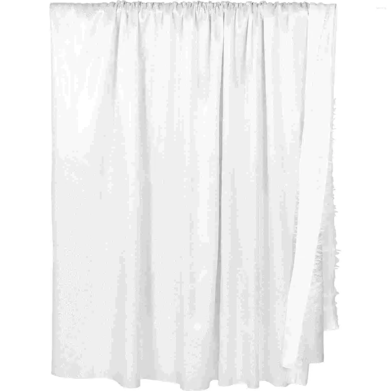 Cortina de janela cortinas jardim pano de fundo bronzeamento festa prop pano branco ornamento pendurado blackout cego