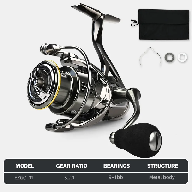 Fly Fishing Reels2 MEREDITH EZGO Antiseawater Corrosion Treatment Spinning  Reel 25KG Max Carbon Washer Drag 91BB Saltwater Tackle 230912 From 48,35 €