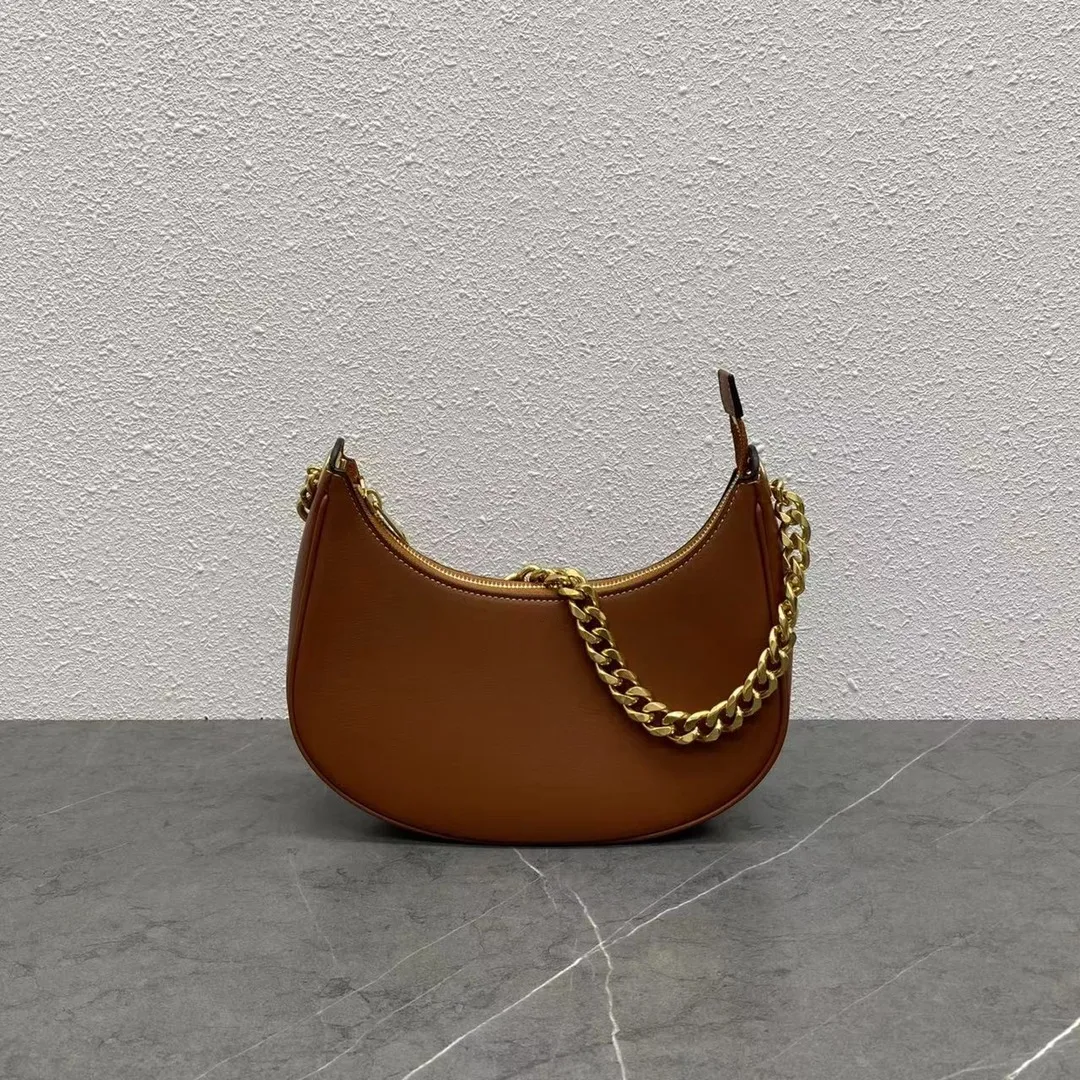 Bolsa de designer de vendas a quente em lona e pele de bezerro com a corrente branca espelhar o ombro de qualidade e manutenção de travamento com zíper o fechamento ajustável