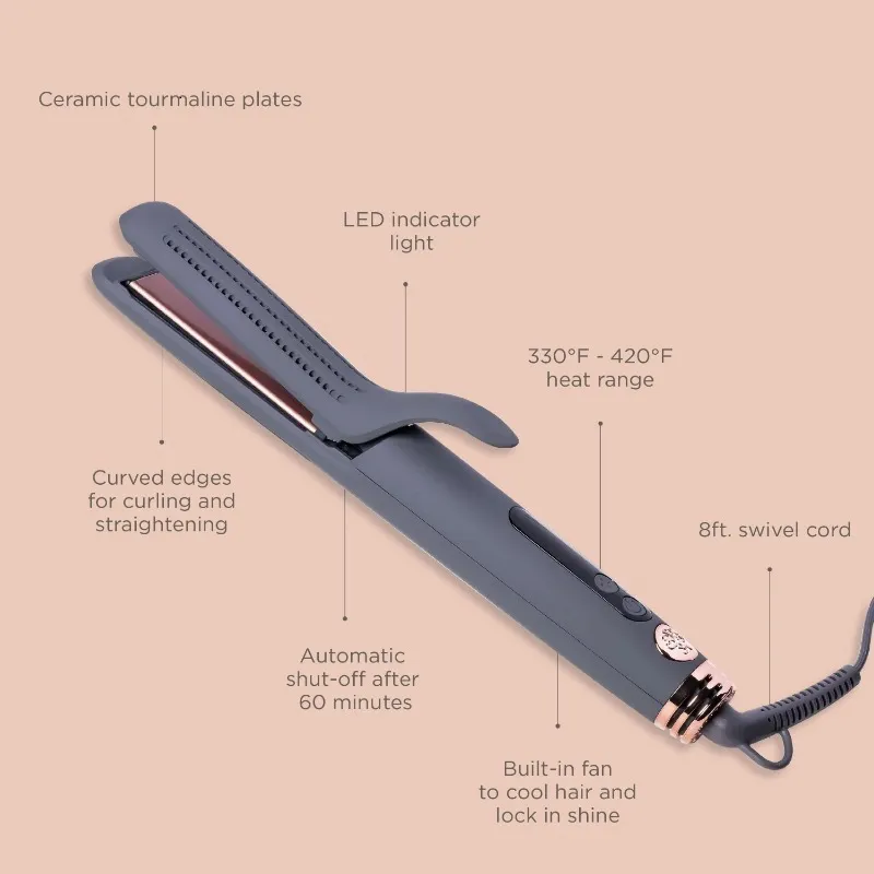Hair Straighteners Hairitage Go With The Flow 2 In 1 Ceramic