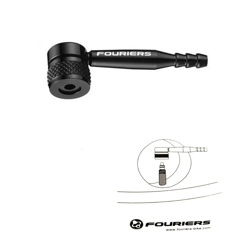 Bike Groupsets FOURIERS Disc wheel 90 degree adapter VL-PE005 fix presta rim Black 230911