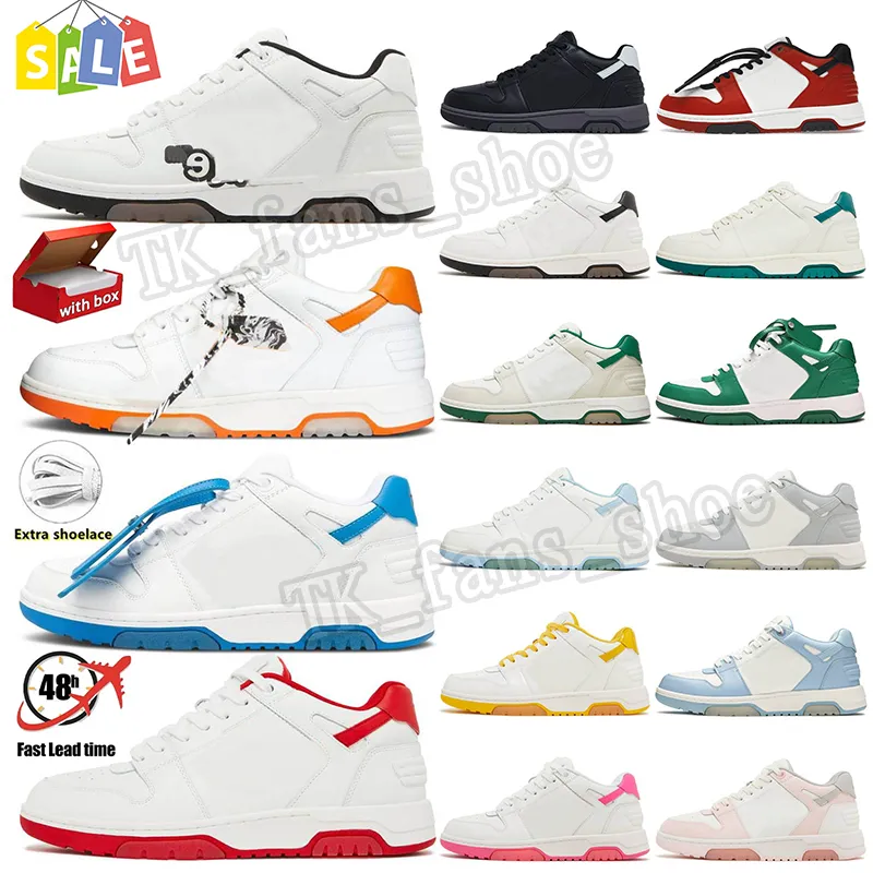 2023 diseñadores fuera de la oficina zapatilla de deporte diseñador zapatos casuales de lujo mujeres zapatillas de deporte color mezclado con cordones hombres top negro azul marino zapatos deportivos para hombre entrenadores 36-45 con caja