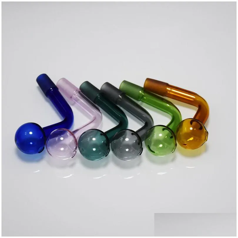 Colorf 14Mm Mannelijke Gezamenlijke Glazen Kommen Pyrex Olie Brander Pijp Tabak 30Mm Grote Gebogen Kom Waterpijp Adapter dikke Bong Pijpen Roken Shisha