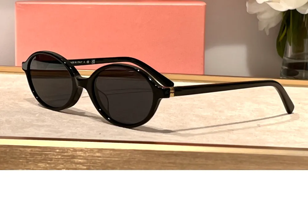 Schwarze kleine ovale Sonnenbrille für Damen, Sonnenbrillen, Gafas de Sol, Designer-Sonnenbrillen, Occhiali da sole, UV400-Schutzbrillen