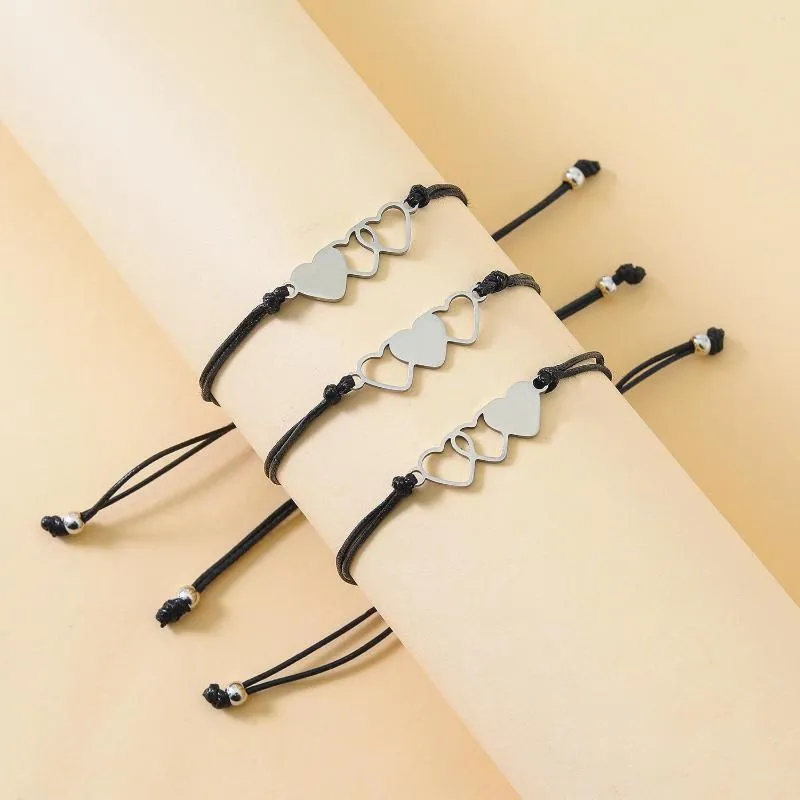 Personalized Stainless Steel Sisters Card Heart Heart Friendship Bracelet For Girls Minimalist Handmade Friendship Jewelry From Zachlavine 11.28 DHgate.Com