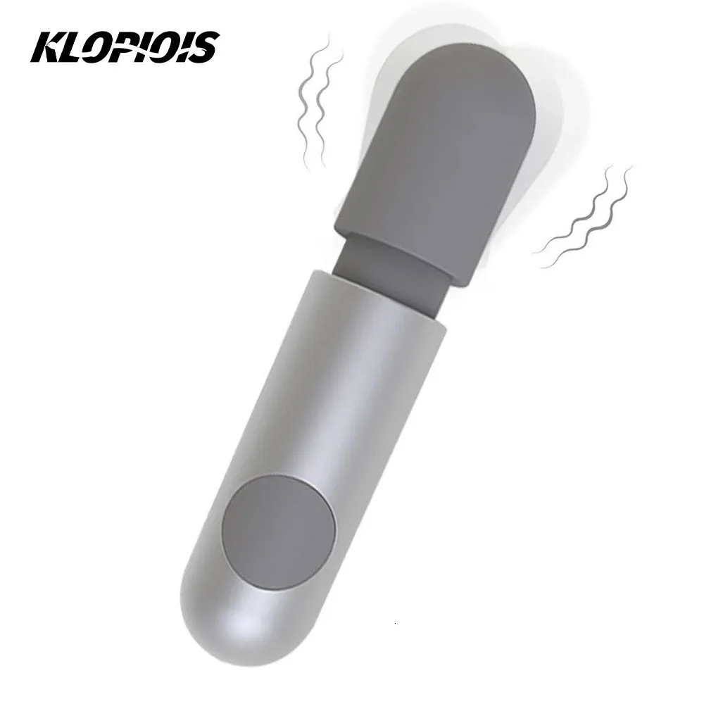 Adult Toys KLOPIOIS Wand Vibrators For Women No Sound Powerful Clitoris Stimulator 10 Modes Fast Orgasm Sex Portable Mini Massager 230911