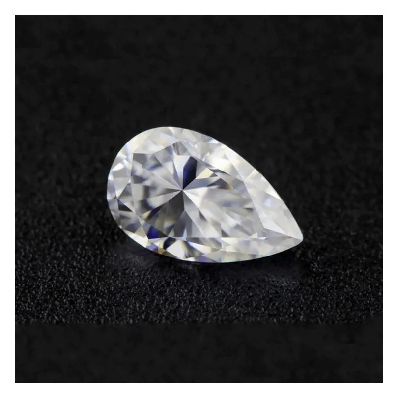 Loose Diamonds Very Excellent Brilliant Cut Pear 2.5X1.6-6X4Mm Great Fire E-F Color High Grade Moissanite Gemstone Synthetic Dhgarden Dhduh