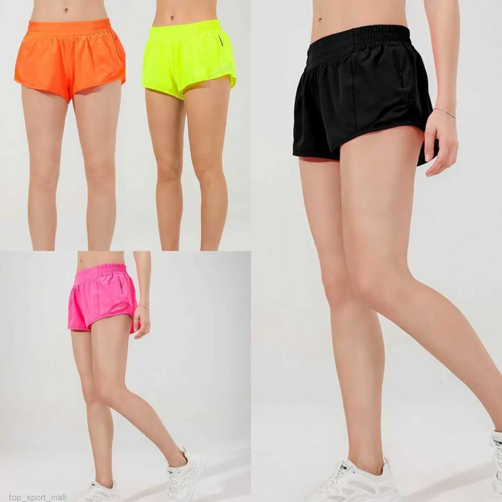 LL-88248 Womens Yoga Outfits High Waist Shorts Exercise Short Pants Gym Fitness Wear Girls Running Elastic Adult Hot Pants Sportswear Fashion