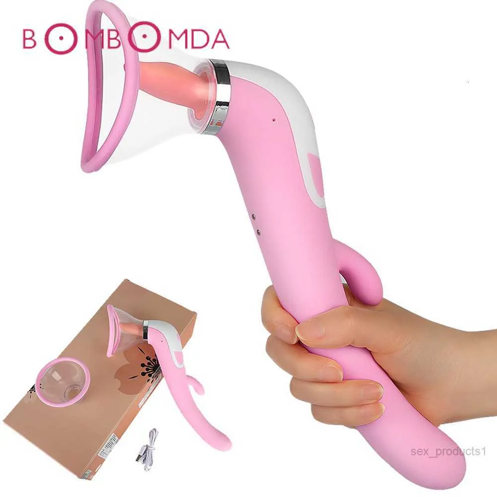 Muschi-Dildo-Vibratoren, erwachsenes Sexspielzeug für Vagina, Nippel-Sauger, Lecken, Stimulation der Klitoris, Heizung, Vibratoren für Frauen, intim, gut, Y201118IJEW