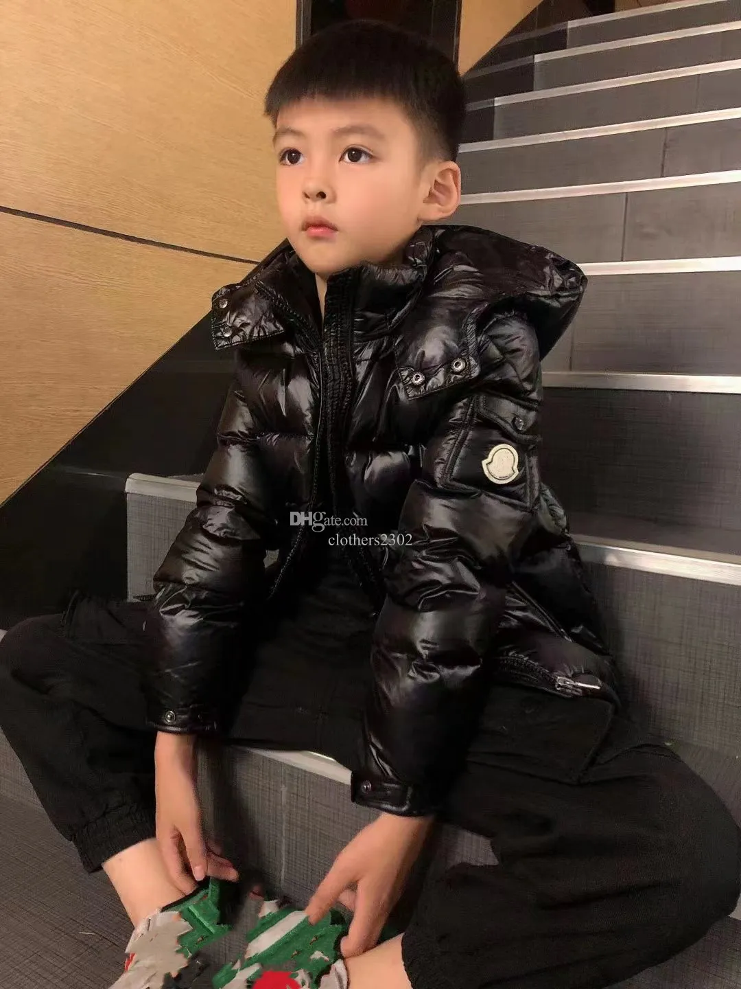 Enfant capuche enfants manteau b b doudoune filles gar ons sweats capuche marque de luxe haut chaud confortable 100 duvet d oie remplissage