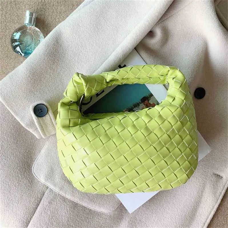 Handväska för kvinnor tonåring jodie botegas dumpling totes designer vävd kvinnors temperament mångsidig hand personaliserad 610b axel crossbody väska y lammskinn