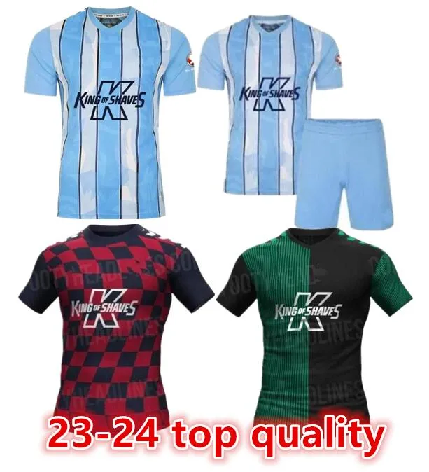 Coventry City Soccer Jerseys O Hare Sheaf Gyokeres Godden Hamer 2023 24 Home Blue Men Kit Kit koszule piłkarskie TOPS Camiseta de Futbol6666