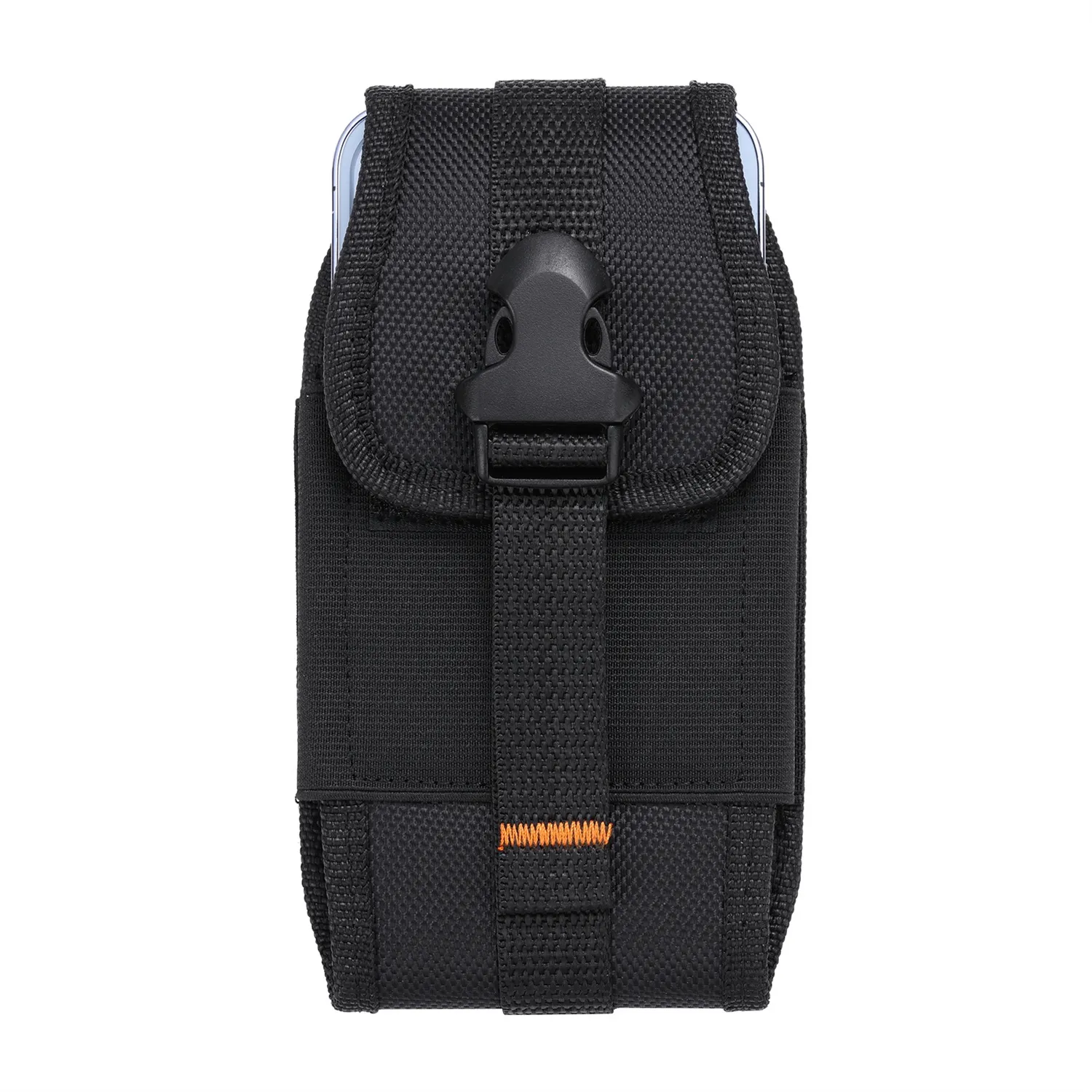 Universal MOLLE Tactical Phone Pouch - Belt Hook Holster, Water-Resistant Nylon, Fits Most Phones