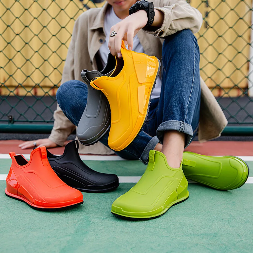 Mens rain boots clearance short