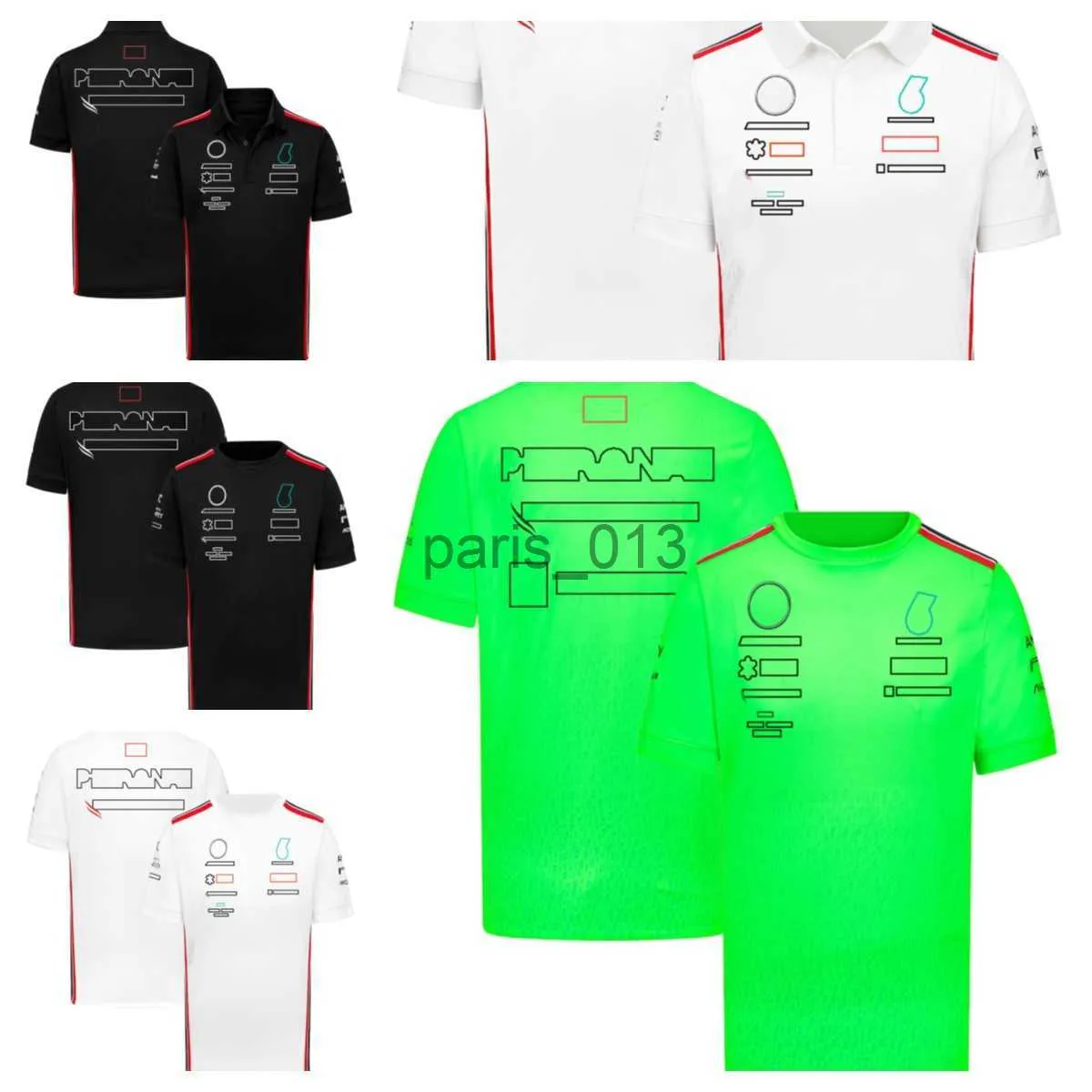 Andere Bekleidung F1 Formel 1 Kurzarm-T-Shirt 2023 Team Arbeitskleidung Anzug Rennanzug Rundhalsausschnitt T-Shirt kann offiziell im gleichen Stil angepasst werden x0912