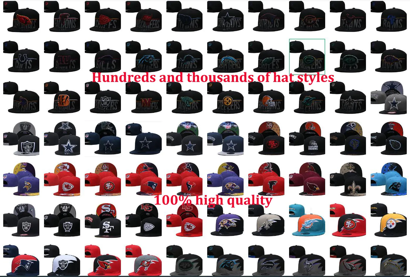 Thousands of New hot seller Beanies Hats American Football 32 teams Sports Winter Beanies Knitted ball global shipped