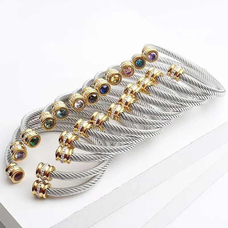 Christmas gift Month Bracelet Dy Luxury Designer Twisted Pearl Head Women Fashion Versatile Twist Bracelets Jewelry Platinum Plated Wedding