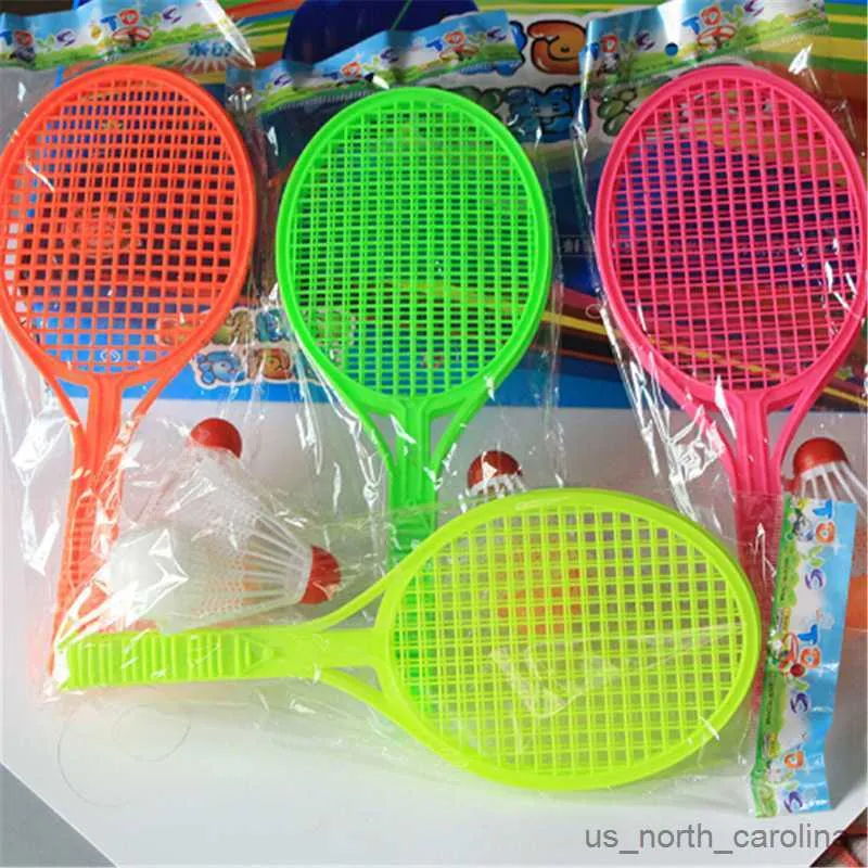 Sport Toys 1 Pair Badminton Tennis Set Racket Sport Education Toys Sport Kid Outdoor Sports Random R230912