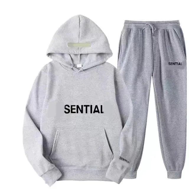 MENS HOUDIE TRACKSUD CHASAL Män Kvinnor kostymer fleece tröjor fritidstrender es designer tracksuit hoody set casual överdimensionerad huva pullover svart 2023