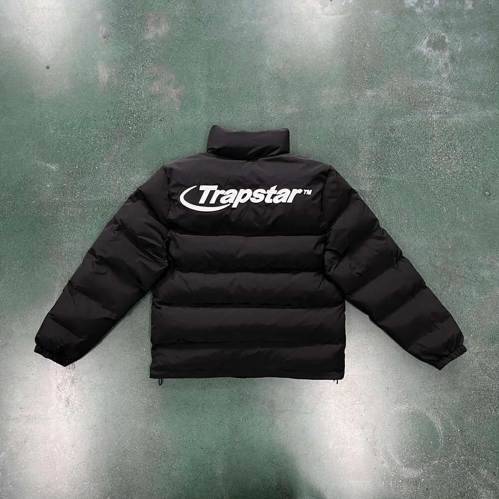 Trapstar-Chaqueta de plumón con capucha para hombre, abrigo de algodón con  letras bordadas a la moda, ropa de calle Unisex de Hip Hop azul cálido para