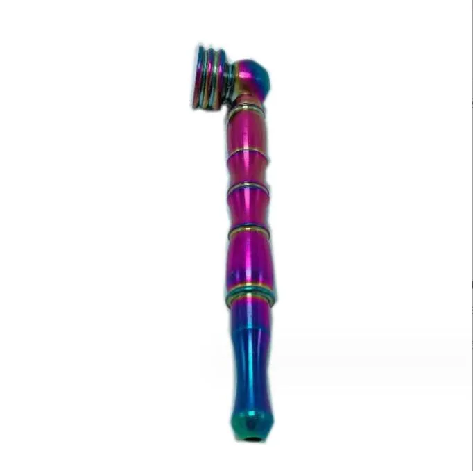 Новейшая бамбуковая металлическая курительная трубка с цветным фильтром, ямайский табак, сигарета, ручная ложка, трубки, аксессуары для инструментов, нефтяные вышки
