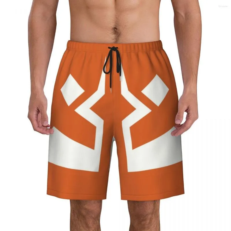 Men's Shorts Fulcrum Tattoo Boardshorts Men Quick Dry Board Ahsoka Tano Sci Fi Tribal Wars Swim Trunks Printed Swimwear Suits