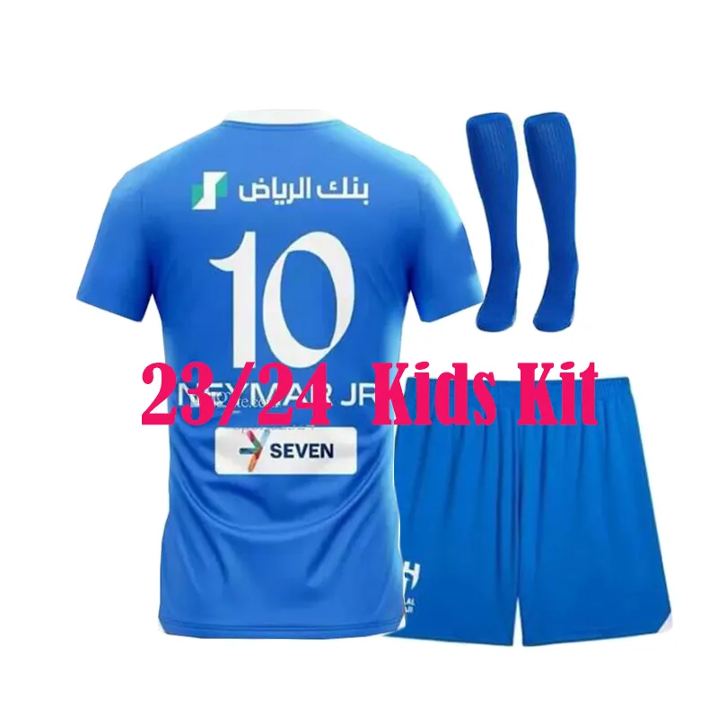 NEYMAR JR 23 24 Al Hilal Saudi Soccer Uniform Kits Legit KANNO MALCOLM