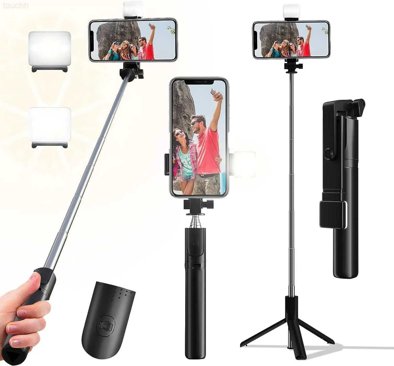 Selfie-monopoden är en snabbanvänd selfie-monopod som levereras med tre modeller av selfie-monopod som är kompatibla med Android-telefoner L2309131