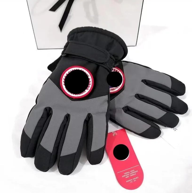 Gants de Ski à cinq doigts pour hommes, chauds, cyclisme, conduite, mode hiver, gants de Ski chauds, gants de Sport en plein air