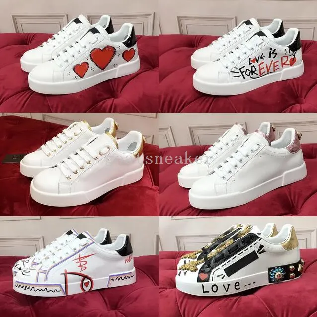 Designer Daymaster Casual schoenen Duban Ghana Letter D G Sneakers Men Men Laag met platte bodem Sorrento Gedrukt Wit en zwarte lederen sneakers