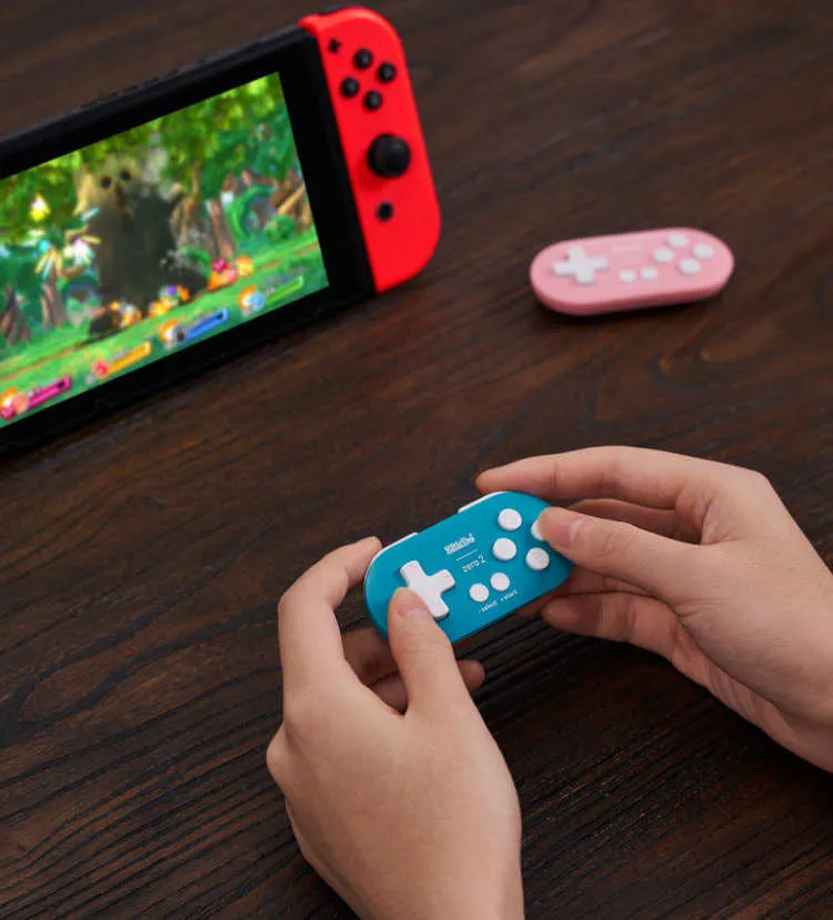 Little Game Controllers Game Controllers 8Bitdo Zero2 Wireless Bluetooth Mini Controller for ...