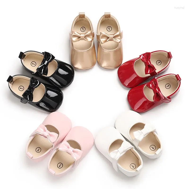 Sandals Summer Children Baby Girls Shoes Born Soft Sole Bowknot Princess PU Leather Flat Intant Cute Kids Non-Slip Shoe