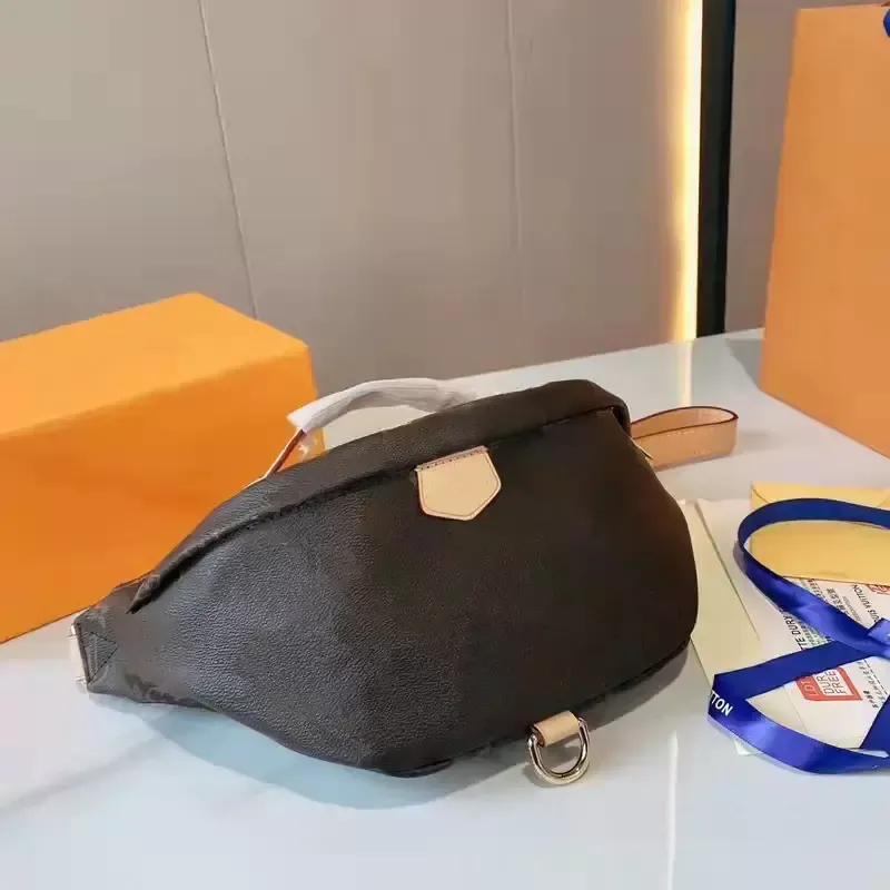 Diseñadores de lujo Bolsas de cintura Carta marrón Cruz Cuerpo Hombro 43644 Cinturón Monedero Bolso cruzado Mujer Diseñador Bolso de cintura Bolsas de cinturón Paquete de fanny clásico Bolsa fácil en la correa