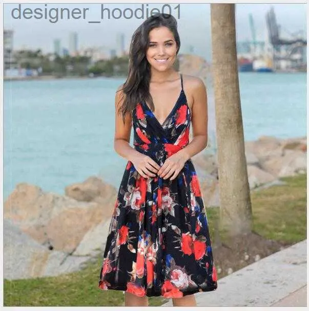 Womens Jumpsuits Rompers 692 Womens Jumpsuits Casual Dresses Rompers skirt floral dress with sleeveless dresses nuevo estilo vestido para chicas mujeres wt19 L230