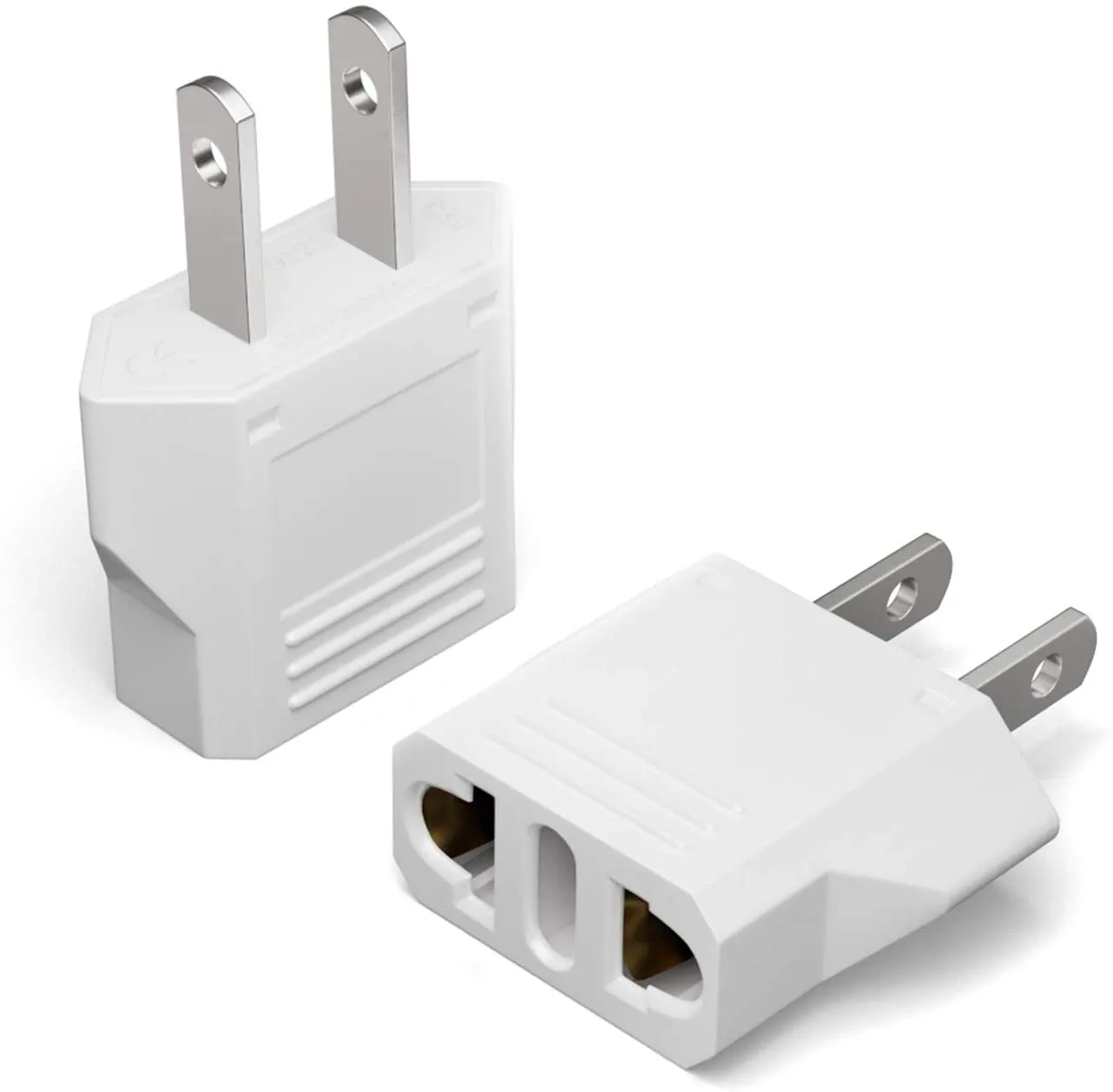 Adaptateur De Voyage Européen - Convertisseur De Prise Pour Voyage Adaptateur De Prise Us Vers Europeenne Lot De 5 Blanc 76139481 Adaptateur De Voyage Européen - Convertisseur De Prise Pour Voyage Adaptateur De Prise Us Vers Europeenne Lot De 5 Blanc 76139481