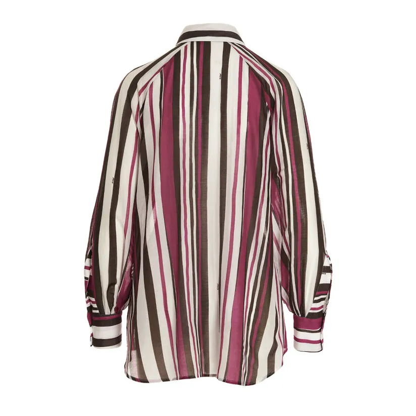 Womens Shirts Spring kiton Cotton Striped Shirts