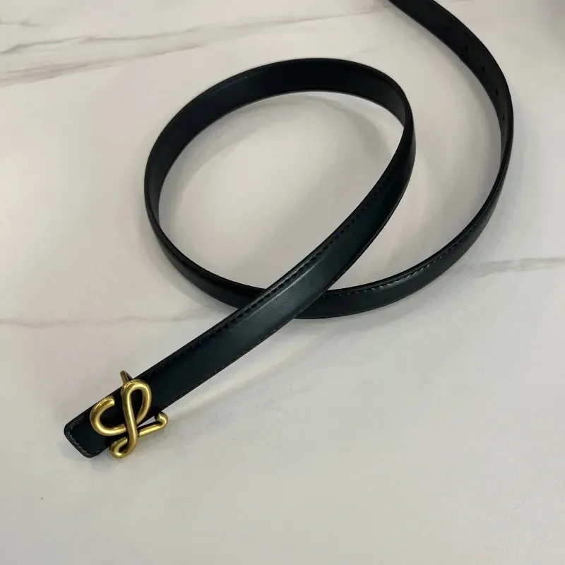 Classic solid color letter belts for women designer Luxury Fashion loewe belt Vintage Pin needle Buckle Beltss 18 colors size 100-110cm