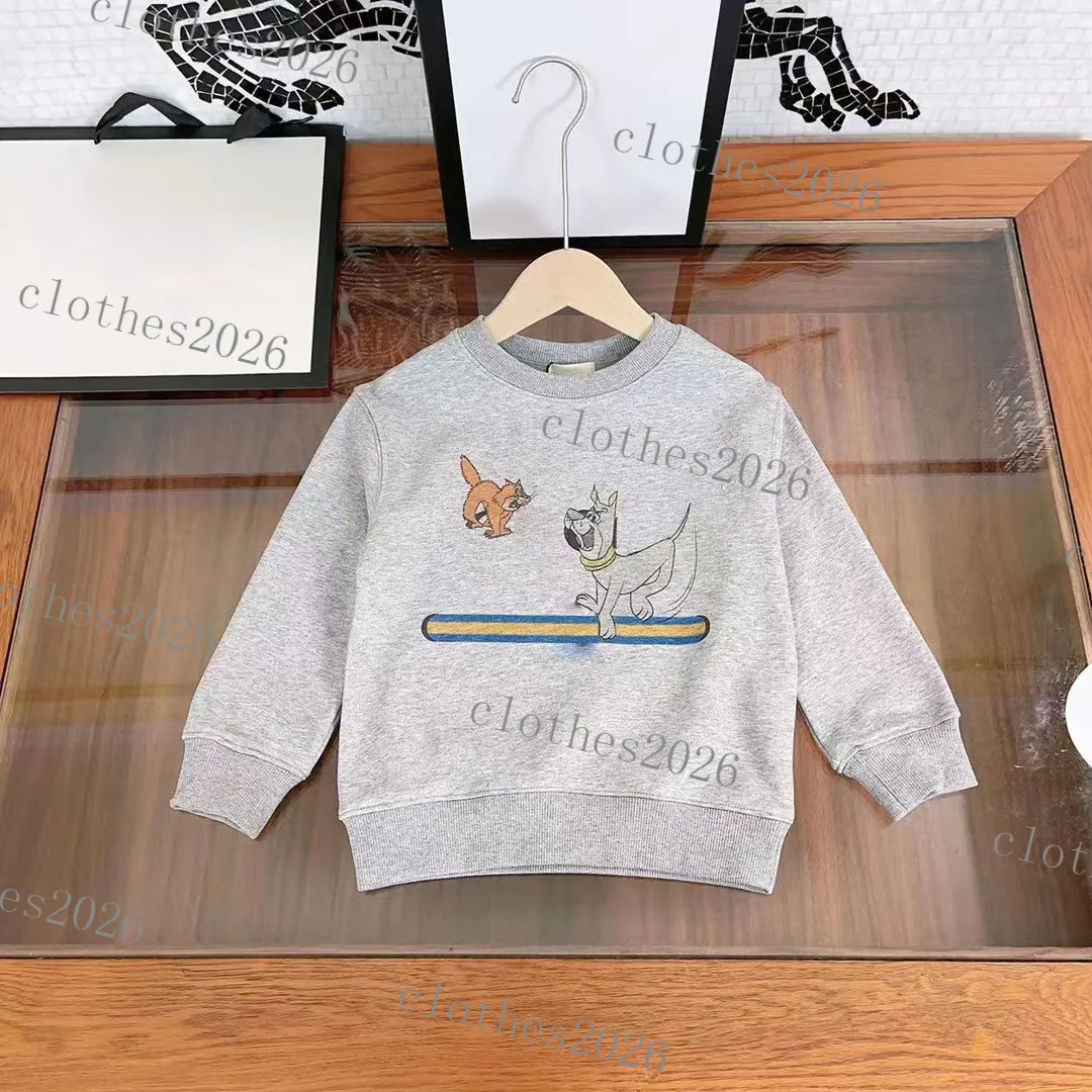 Kinder Hoodies Sweatshirts Herbst Winter New West Kids See Ghost Jungen Mädchen Hoodies Sweatshirts Hochwertiger Lucky Hoodie Pullover Top brandneuer Designer Weiß Grau 23