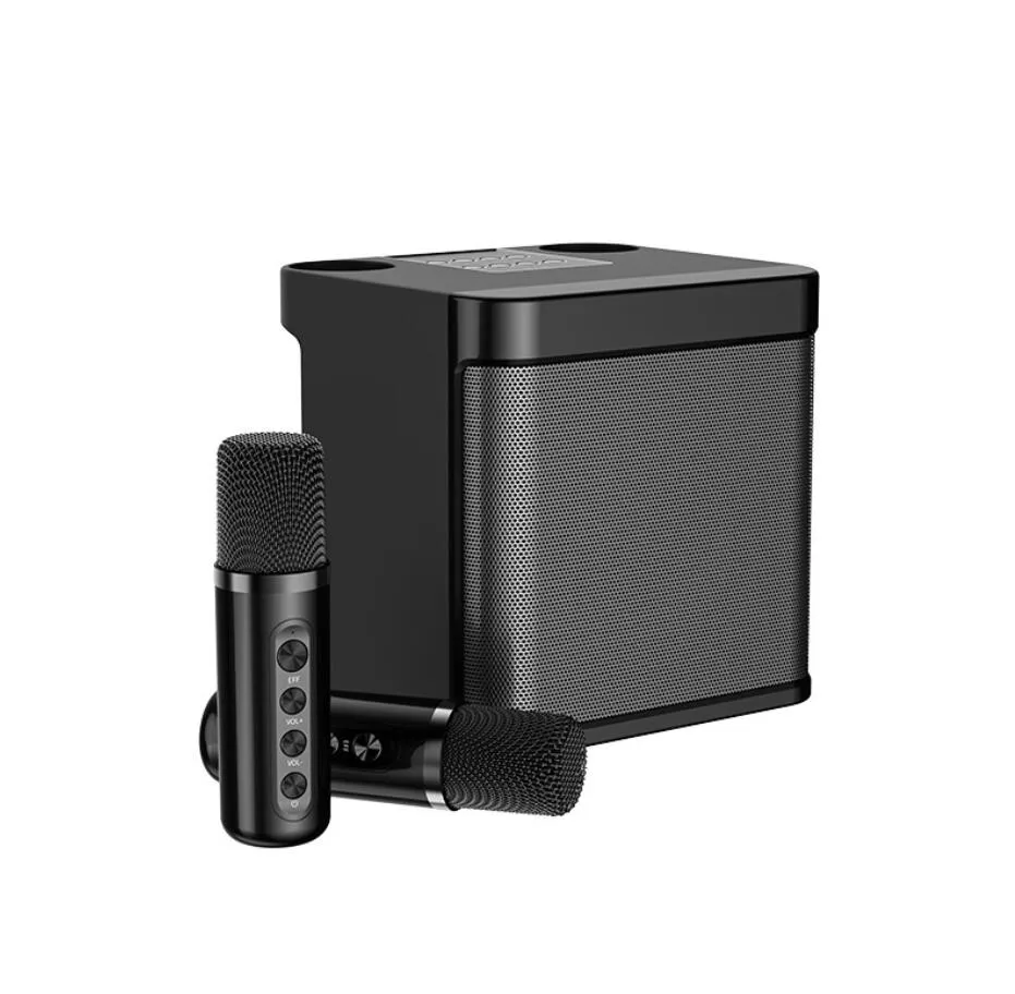 Alta potência 100w YS-203 portátil profissional duplo microfone terno alto-falante bluetooth inteligente externo festa de família karaokê