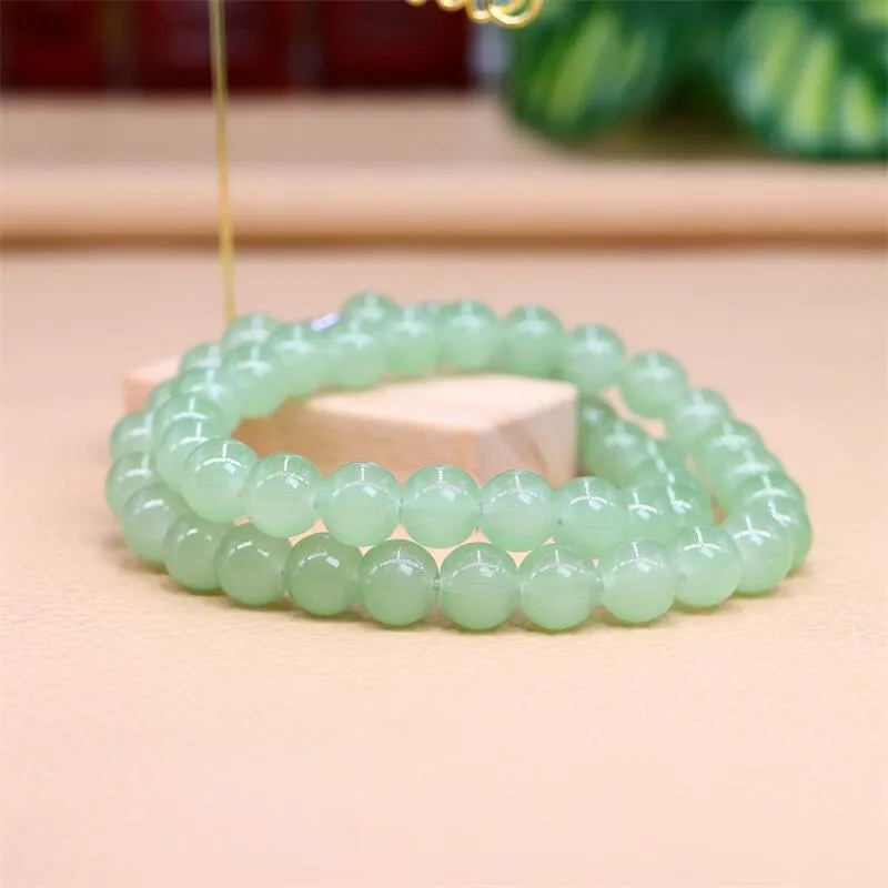 Collier de perles de jade vert, perles de pierres précieuses, cadeaux