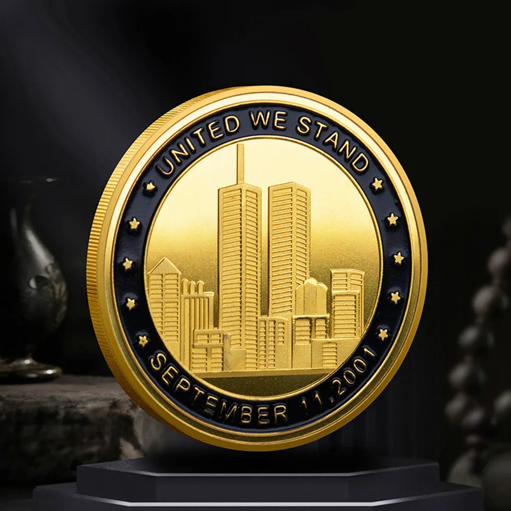 ✓ DHgate 24k 금도금 미국 911 기념 메달 쌍둥이 빌딩 뉴욕 세계 무역 센터 군사 기념품 동전 | 인기 상품 확인