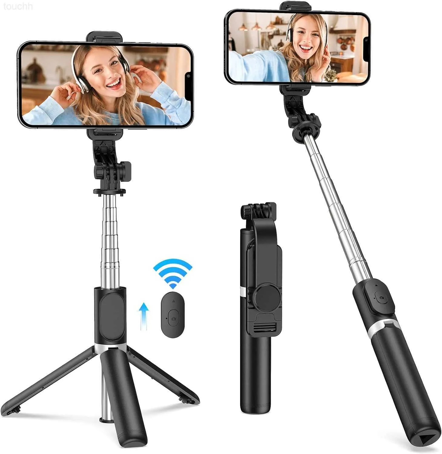 Selfie monopode Portable selfie stick et télécommande sans fil Portable et dm iniT ripodS et selfie monopode téléphone L230913