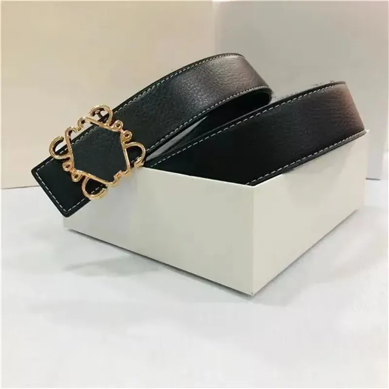 Fashion Gold Silver Women Belt Designer Mens Belts Smooth Buckle Genuine Leather Waistband Male Jeans Girdle Luxury Belt Ceinture Pour Homme