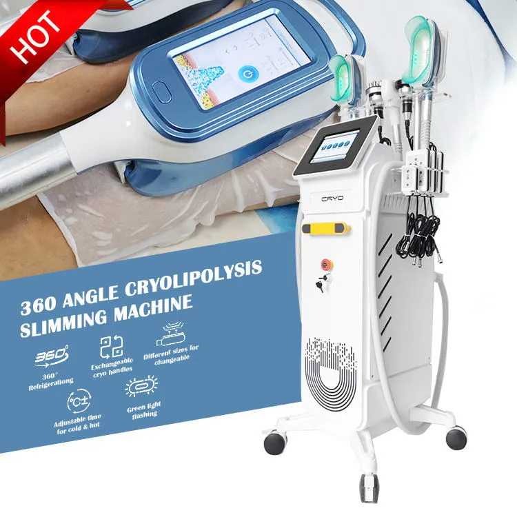 Multifunktion Viktminskning Kavitation Cryolipolysis Lipolaser Slimming Fat Freezing Machine Cryo Therapy Cryoterapy Machine Cryo Cups