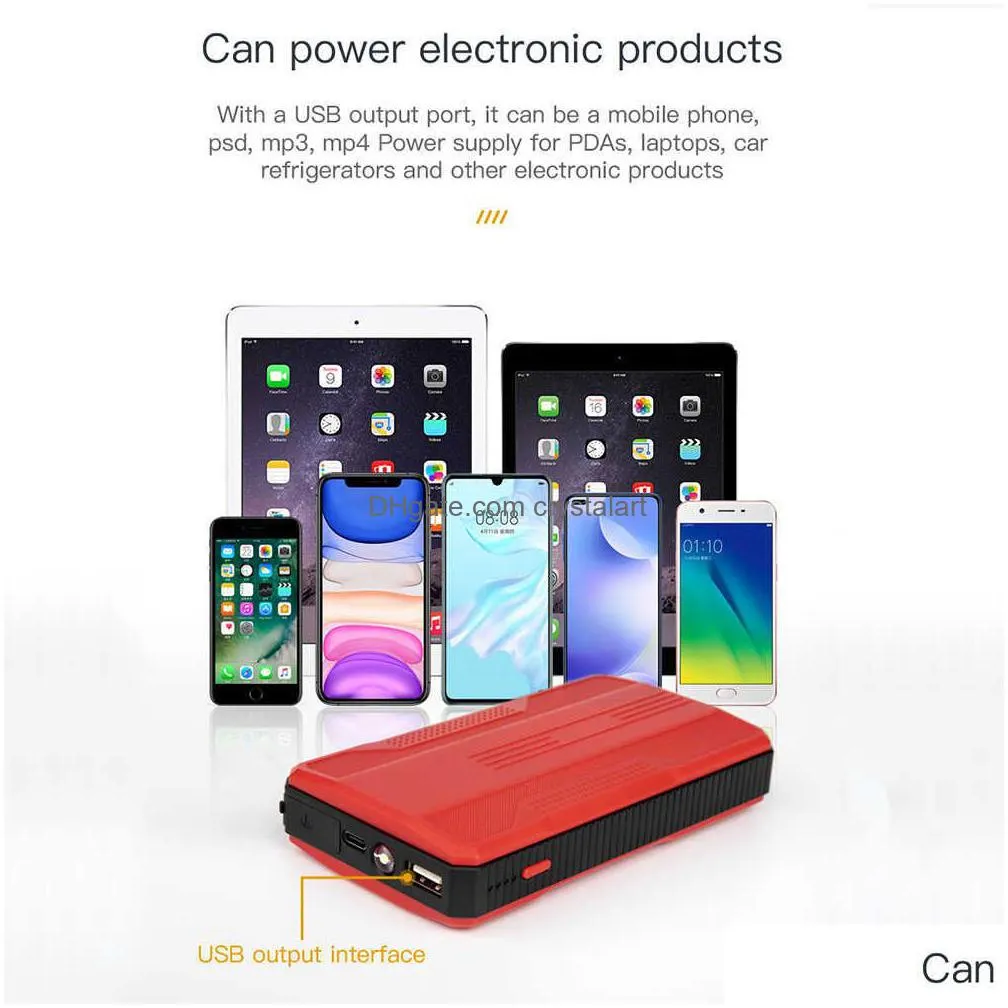 car jump starter power bank 20000mah car booster emergency battery 12v starting device 400a/600a car starter battery