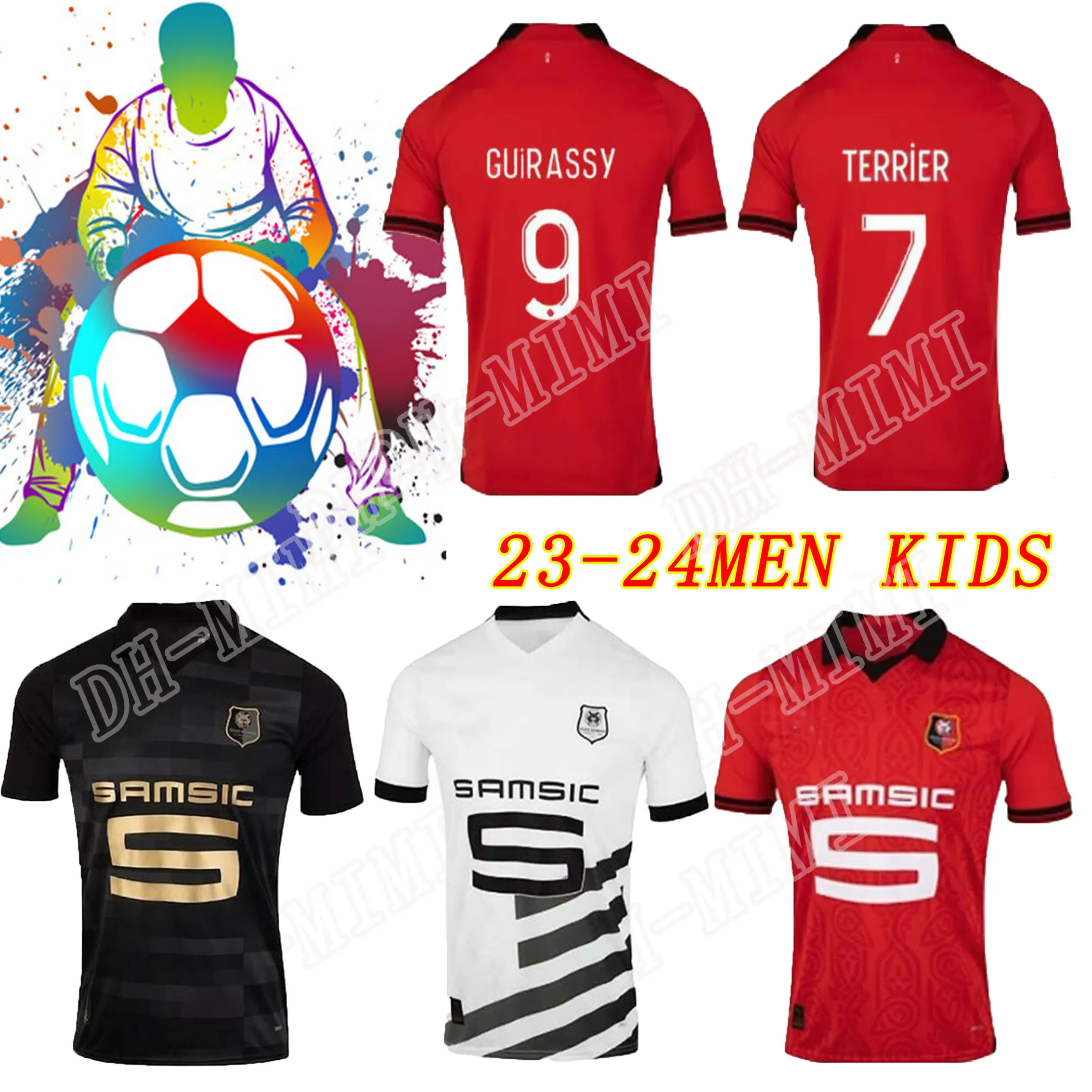 Stade Rennais F.C. 2023/24 Home Jersey From Doujiang01, 10.99