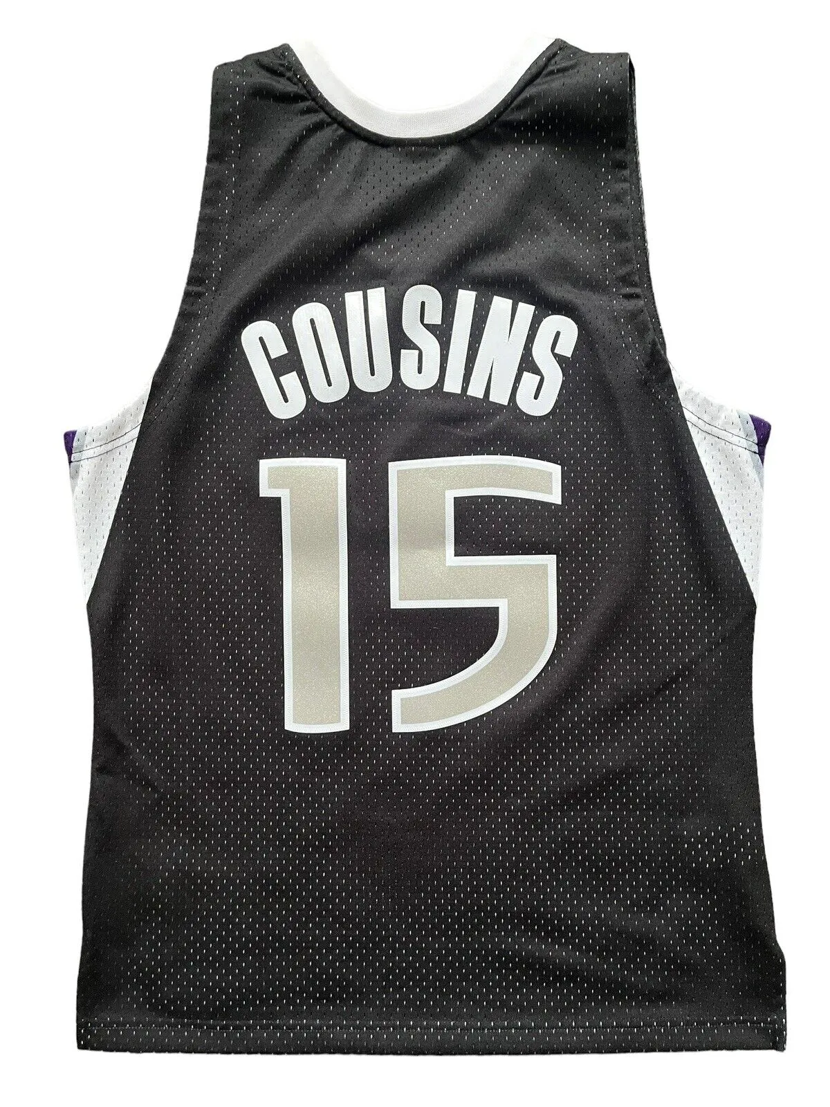 SL 2011-2012 # 15 Demarcus Cousins King Basketball Jersey Sacramentos Mitch et Ness Throwback Black Size S-xxxl