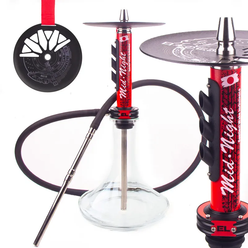 Other Home Garden Hookah Set 304 Stainless Steel Mid Night Hookha Stem Gift Box Packing Russian Shisha Chicha 230912